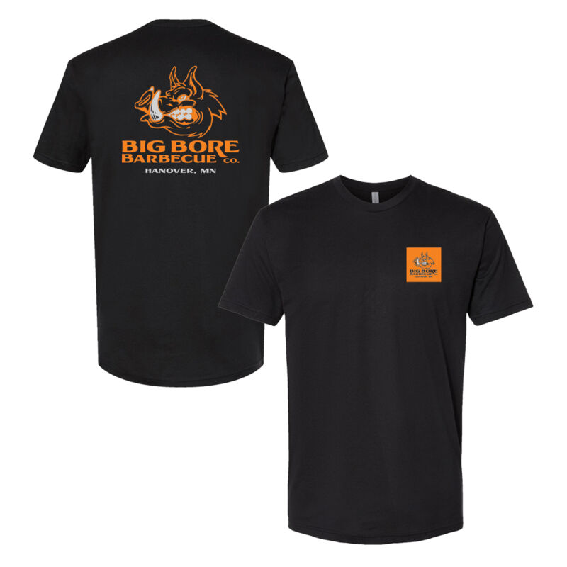 BIG BORE BBQ - Next Level - Unisex Cotton T-Shirt - Printed Logos Thumbnail