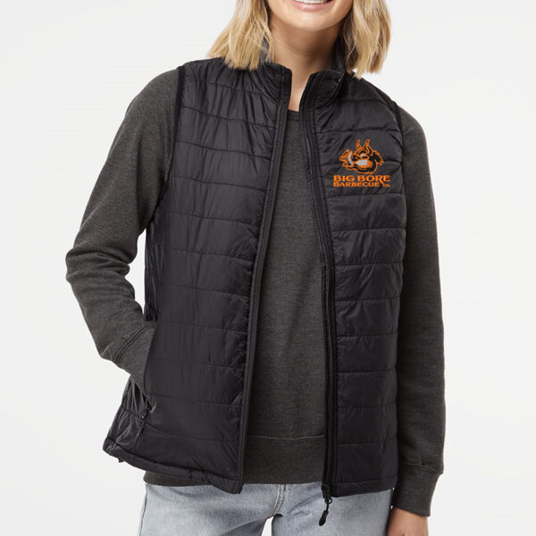 Independent Trading Co. - Women's Puffer Vest - Embroidered Logo Thumbnail